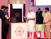 The Prime Minister Narendra Modi at NCPA Auditorium.