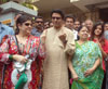 MP.Candidate Aditya Shirodkar  along with MNS Leader Raj Thakarey at Voting centre in Dadar.