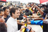 Congress Leader MP Rahul Gandhi at Sewree Court Mumbai.