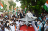 Mumbai Congress Presudent Sanjay Nirupam during Protest at CST.
