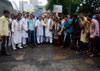 Mumbai Congress President Sanjay Nirupam during North-West Mumbai District Congress Jan Jagruti Padyatra at Jogeshwari.