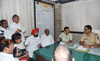 MRCC President Sanjay Nirupam with Team to  Lodge FIR at Azad Maidan Police Station.