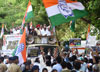 Mumbai Congress Protest against BJP- Shivsena Govt. at Mumbai CST. Mumbai Congress Protest against BJP- Shivsena Govt. at Mumbai CST.