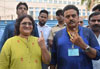 LS Candidate Sanjay Nirupam Cast Vote at Andheri.