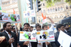 Mumbai Youth Congress Protest Against "Suit Boot Ki Sarkar"at Azad Maidan