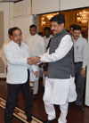 Chief Minister Prithviraj Chavan & Industries Minister Narayanrao Rane at Oberoi Trident. Chief Minister Prithviraj Chavan & Industries Minister Narayanrao Rane at Oberoi Trident.