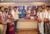 Congress Party Leaders Prithviraj Chavan,Manikrao Thakare & Vishwajeet Kadam at Gandhi Bhavan with Youth Congress.