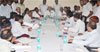 UNION MINSTER FOR STATE SHRI.GURUDAS KAMAT, MINISTER MADHUKAR CHAVAN, MININISTER RAJENDRA GAVIT IN ADIVASHI PADA AAREY COLONY.