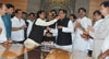 CHIEF MINISTER PRITHVIRAJ CHAVAN ON HIS BIRTHDAY AT VIDHAN BHAVAN. CHIEF MINISTER PRITHVIRAJ CHAVAN ON HIS BIRTHDAY AT VIDHAN BHAVAN.