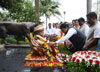 Chief Minister Devendra Fadnavis Pay Tribute to Lokmanya Tilak on his Death Anniversary at Girgaon Chowpatty.