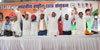 Mumbai Congress President Bhai Jagtap with Team during NSUI Mumbai President Pradhyuman Yadav Taking Charge at MRCC Rajiv Gandhi Bhavan.