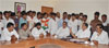 MUMBAI CONGRESS PRESIDENT KRIPASHANKAR SINGH WITH YOUTH CONGRESS TEAM AT RAJIV GANDHI BHAVAN AT AZAD MAIDAN. MUMBAI CONGRESS PRESIDENT KRIPASHANKAR SINGH WITH YOUTH CONGRESS TEAM AT RAJIV GANDHI BHAVAN AT AZAD MAIDAN.