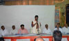 RPI President & MP Ramdas Athawale During RPI Worker's Meeting at Bhim Chhaya Hall Kalina.