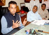 UNION MINISTER OF STATE SHRI MILIND DEORA TOOK CHARGE MINISTER OF STATE FOR SHIPPING IN B.P.T.OFFICE AT MUMBAI. UNION MINISTER OF STATE SHRI MILIND DEORA TOOK CHARGE MINISTER OF STATE FOR SHIPPING IN B.P.T.OFFICE AT MUMBAI.