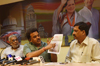 MRCC President Sanjay Nirupam Press Conference at Rajiv Gandhi Bhavan. MRCC President Sanjay Nirupam Press Conference at Rajiv Gandhi Bhavan.