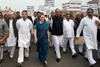 Protest March of Congress Delegation to Rashtrapati Bhawan. Protest March of Congress Delegation to Rashtrapati Bhawan.