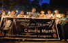 MUMBAI YOUTH CONGRESS "PEACE CANDLE MARCH" AT ST.XAVIER TO AZAD MAIDAN.