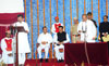 Governor K. Sankaranarayanan administering the oath as Minister Jitendra Awhad Swearing-in Ceremony at Raj Bhavan Mumbai. Governor K. Sankaranarayanan administering the oath as Minister Jitendra Awhad Swearing-in Ceremony at Raj Bhavan Mumbai.