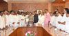 Maharashtra Pradesh Congress Committee Leaders Deligation Meets Governor at Raj Bhavan Mumbai on Maharashtra Drought issue.