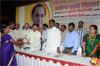 MINISTER SURESH SHETTY & MLA CHANDRAKANAT HANDORE CARD DISTRIBUTION OF RAJIV GANDHI JIVANDAI AROGYA YOJNA AT CHEMBUR.
