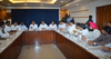 MUMBAI CONGRESS PRESIDENT PROF.JANARDAN CHANDURKAR  WITH DELEGATION MEETS MINISTER RADHAKRISHNA VIKHE PATIL AT Y.B. CHAVAN CENTER.