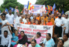 BHIMSHAKTI SANGHATNA PROTEST AT AZAD MAIDAN. BHIMSHAKTI SANGHATNA PROTEST AT AZAD MAIDAN.