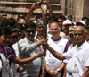 QUEENS BATON RELAY IN MUMBAI AT GATEWAY OF INDIA.
