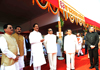 GOVERNOR K.SANKAR NARAYANAN & CHIEF MINISTER PRITHVIRAJ CHAVAN ON 63RD REPUBLIC DAY AT SHIVAJI PARK.