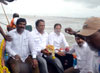 BJP Leader Late Gopinath Munde Asthi Kalash Visarjan at Khar Danda.