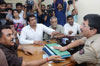 MRCC President Sanjay Nirupam & MLA Aslam Shaikh Protest-Dharna against Malad Police Station.