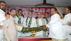 Newly Elected MLC Bhai Jagtap Felicitation in Chief Presence of CWC Member AICC Gen. Sec.Ex.MP Gurudas Kamat at Jogeshwari Pant Foundation Hall.