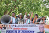 Mumbai South Central LS Congress-NCP Candidate Eknathrao Gaikwad durin Election Campaign Rally at Wadala.