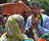 South Mumbai Congress/NCP/PRP (Kawade) Republican Party of India(Democratic)Alliance MP.Candidate Milind Deora Election Campaign Rally at Colaba Assembly Area.