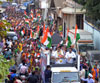 175-Kalina Assembly Congress Candidate Kripashankar Singh Padyatra Rally. 175-Kalina Assembly Congress Candidate Kripashankar Singh Padyatra Rally.