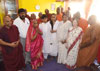 RPI Mass Leader-Union Social Justice & Empowerment Minister of State Ramdas Athawale & Smt.Seematai Athwale with son Jeet on his Birthday at Savidhan Bunglow Bandra.