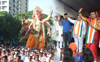Ganpati Bappa Idol Immersion in Mumbai.