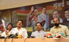 MRCC President Sanjay Nirupam Press Conference at Rajiv Gandhi Bhavan. MRCC President Sanjay Nirupam Press Conference at Rajiv Gandhi Bhavan.