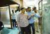 Congress Party Leader visit Mumbai Congress office after Attack on Mumbai Congress Office Rajiv Gandhi Bhavan by MNS Party Workers at Azad Maidan CST Mumbai. Congress Party Leader visit Mumbai Congress office after Attack on Mumbai Congress Office Rajiv Gandhi Bhavan by MNS Party Workers at Azad Maidan CST Mumbai.
