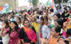 Mumbai Mahila Congress, Mumbai Pradesh Youth Congress and Mumbai NSUI have jointly Organised a Massive Morcha against BJP Sarkar near Rangsharda, Bandra West. Mumbai Mahila Congress, Mumbai Pradesh Youth Congress and Mumbai NSUI have jointly Organised a Massive Morcha against BJP Sarkar near Rangsharda, Bandra West.