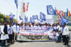 RPI Protest at Goregaon Vanrai Police Station against MAHADA.
