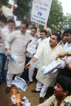 Mumbai Congress Protest against Reliance & TATA Power for Electricity Bill Rates Hike. Mumbai Congress Protest against Reliance & TATA Power for Electricity Bill Rates Hike.