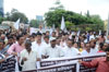 All Party Protest at GVK Andheri Airport. All Party Protest at GVK Andheri Airport.
