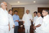 Y.S.R CONGRESS PARTY ANDHRA PRADESH PRESIDENT Y.S.JAGANMOHAN REDDY MEETS NCP PRESIDENT & UNION MINISTER SHARAD PAWAR AT Y.B.CHAVAN CENTER.