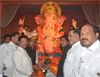 Chief Minister Ashok Chavan,MPCC President Manikrao Thakare,Chief Election Officer Gulchainsingh Charak ,MRCC President Kripashankar Singh, Visited Spring Mill Compound At Naigaon Ganpati.