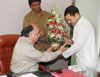CHIEF MINISTER PRITHVIRAJ CHAVAN AT KAMGAR MAIDAN ELPHISTON ROAD.