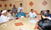 UNION MINSTER OF STATE HOME & TELE COMMUNICATIONS AND IT SHRI.GURUDAS KAMAT AT ANDHERI D.N.NAGAR OFFICE.