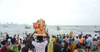 Ganpati Bappa Moriya..."Gauri Ganpati"Visarjan at Girgaum Chowpaty. Ganpati Bappa Moriya..."Gauri Ganpati"Visarjan at Girgaum Chowpaty.