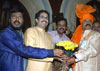 SHIVSENA WORKING PRESIDENT UDDHAV THACKREY FELICITATED SUNIL PRABHU AS MUMBAI MAYOR.