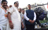 "Make in India Engineering Lion" Unveiling Ceremony by Chief Minister Devendra Fadnavis at Carnac Bunder P.D'Mello Road.