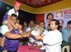 SWABHIMAAN SANGHATNA PRESIDENT NITESH NARAYANRAO RANE VISIT"S DAHI HANDI SARAV SHIBIR"S IN MUMBAI.